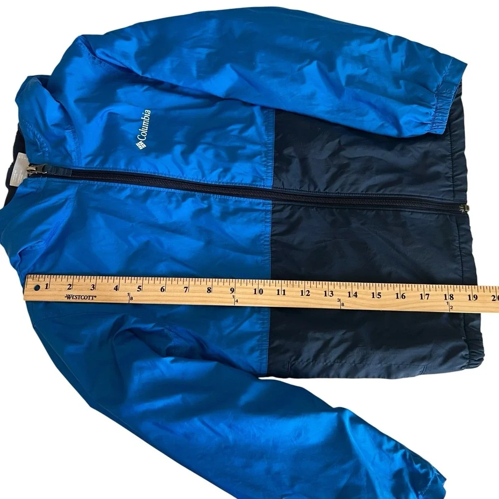 Youth Columbia Windbreaker Jacket Size Small (8) Hooded Pockets